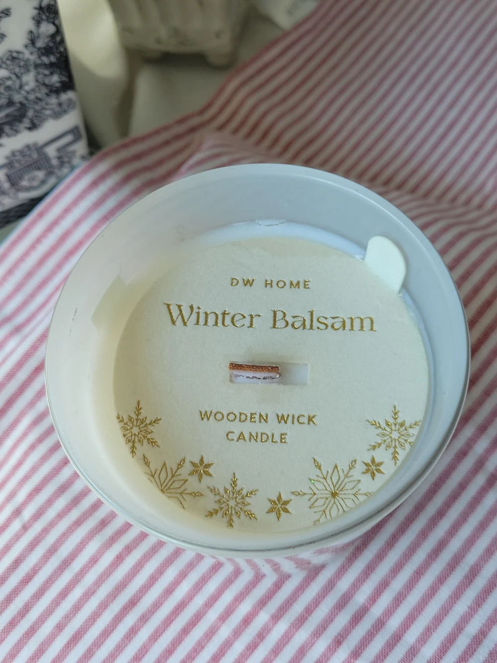 DW Home Winter Balsam Candle with Wooden Wick